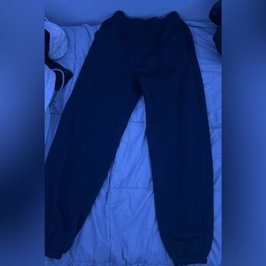 Navy blue sweatpants